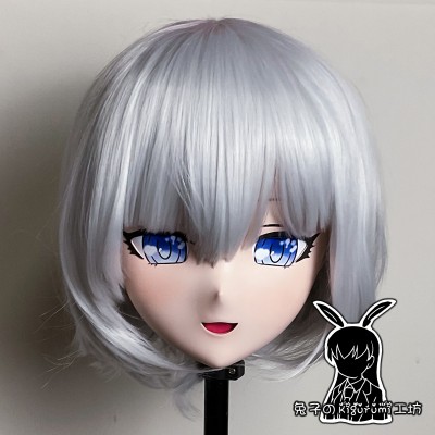 (RB20223)Customize Full Head Quality Handmade Female/Girl Resin Japanese Anime Cartoon Character ‘Mea’ Kig Cosplay Kigurumi Mask